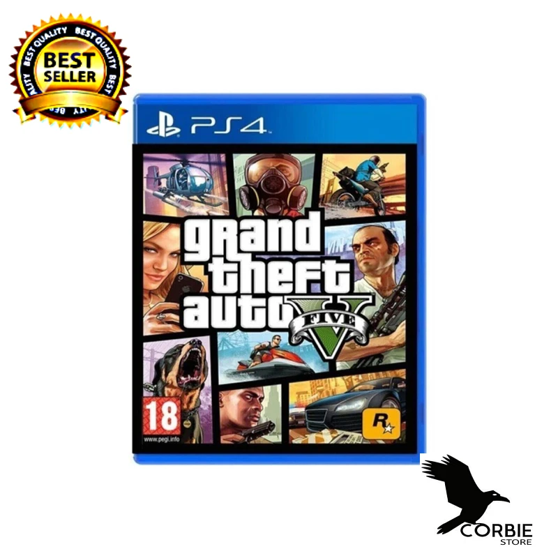 

Игровой автоприключения GTA 5 PS4, оригинальная игра Playstation 4, город геймеров Grand Theft