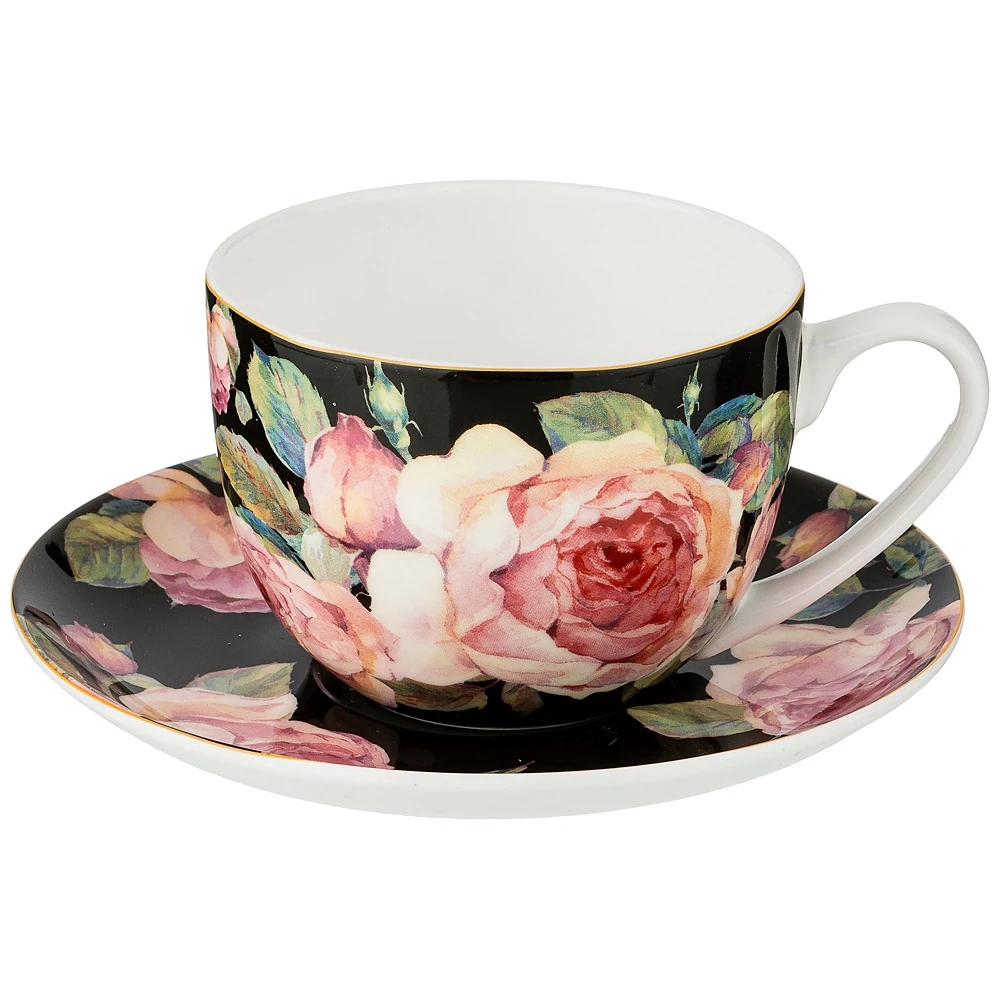 Item No.: 415-2052 tea set vintage on 1 lane. 2пр. 330мл Black |