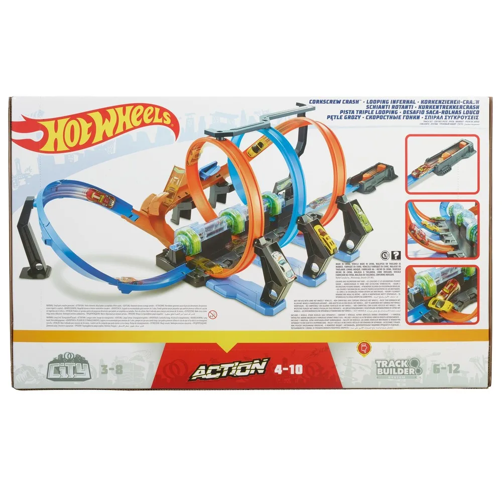 Набор игровой Hot Wheels Винтовое столкновение FTB65 | Игрушки и хобби