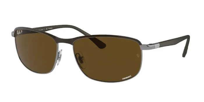 

Мужские солнцезащитные очки Rayban 3671CH 9203AN 60, 2021 коричневые солнцезащитные очки в металлической оправе с поляризационными коричневыми линзам...