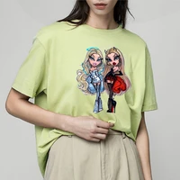 harajuku 2022 summer new womens top cotton cartoon printed loose t shirt fashion street leisure korean cute female short sleeve