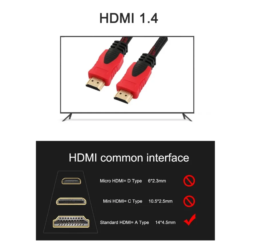 Высокоскоростной кабель HDMI-HDMI 9 - 10 м с фильтром поддержка 4K 144Гц для ПК |