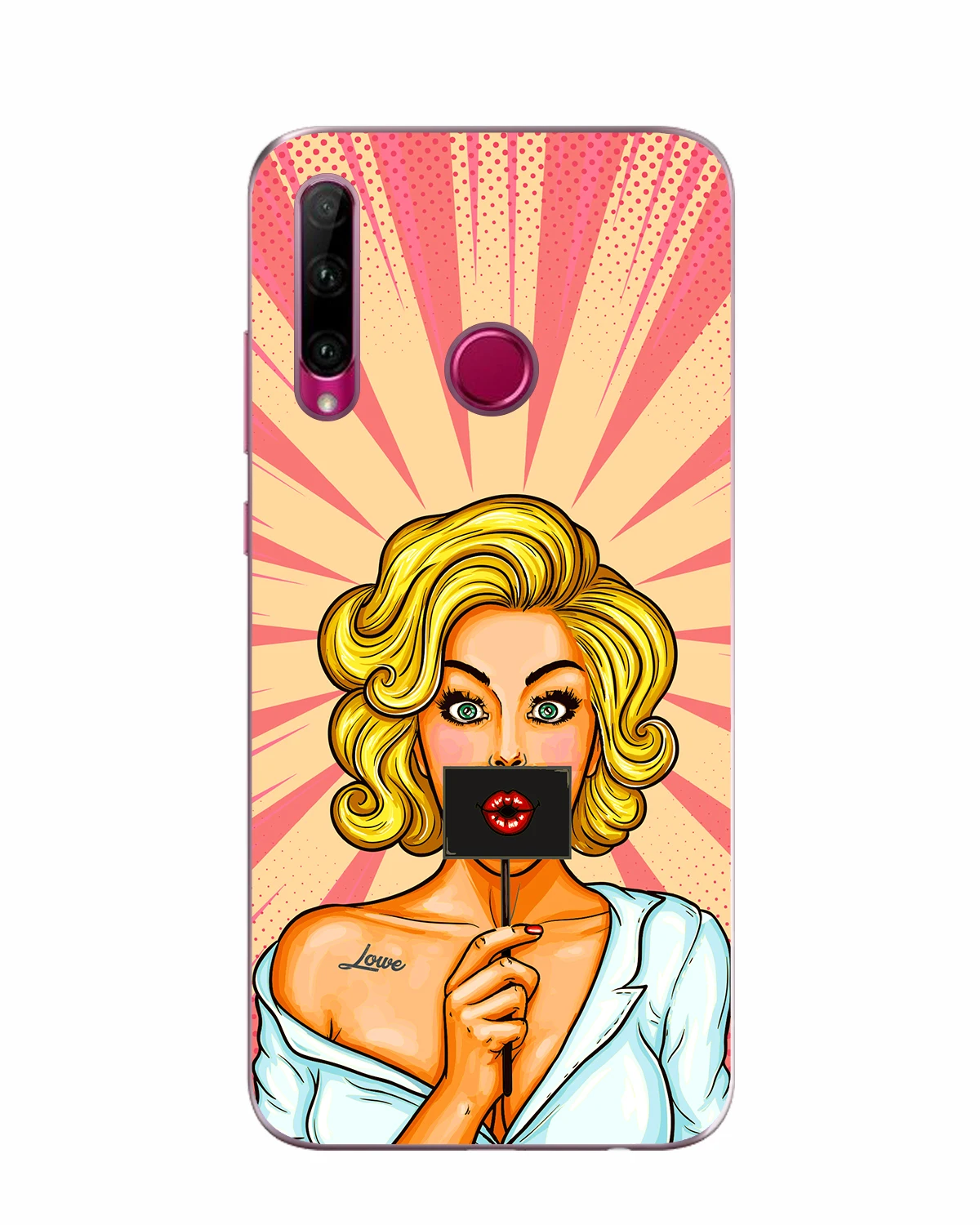 Силиконовый чехол Мобилиус на Honor 10i 20i P Smart Plus (19) рисунок Девушки |
