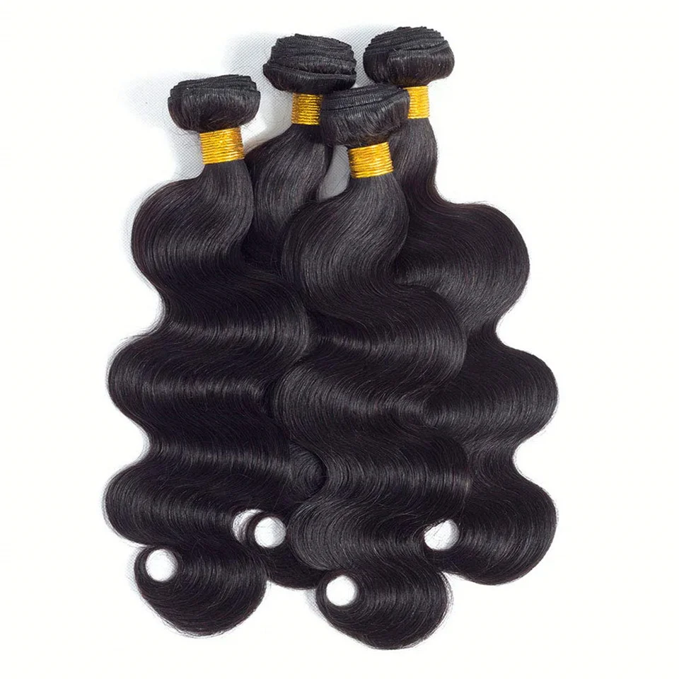 4 Bundles Body Wave Hair Bundles Peruvian Human Hair Bundles 100% Remy Hair Weave Free Shipping Nature Color Hair Extension