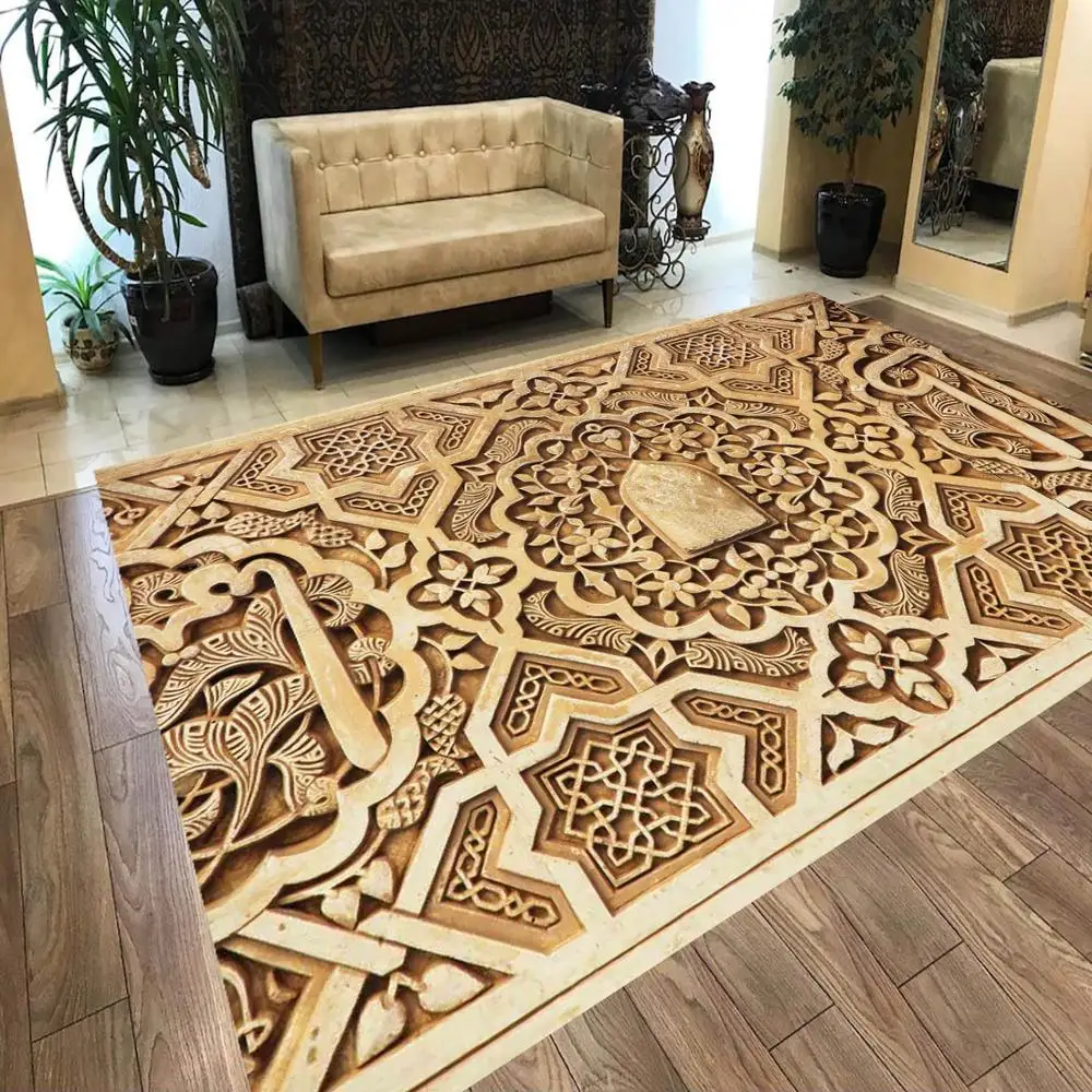 

Stones2 Patterned Non Slip Floor Carpet,Teen's Carpet Modern Carpet,3d Digital Printing Carpet, turkish Rug,Soft Carpet,