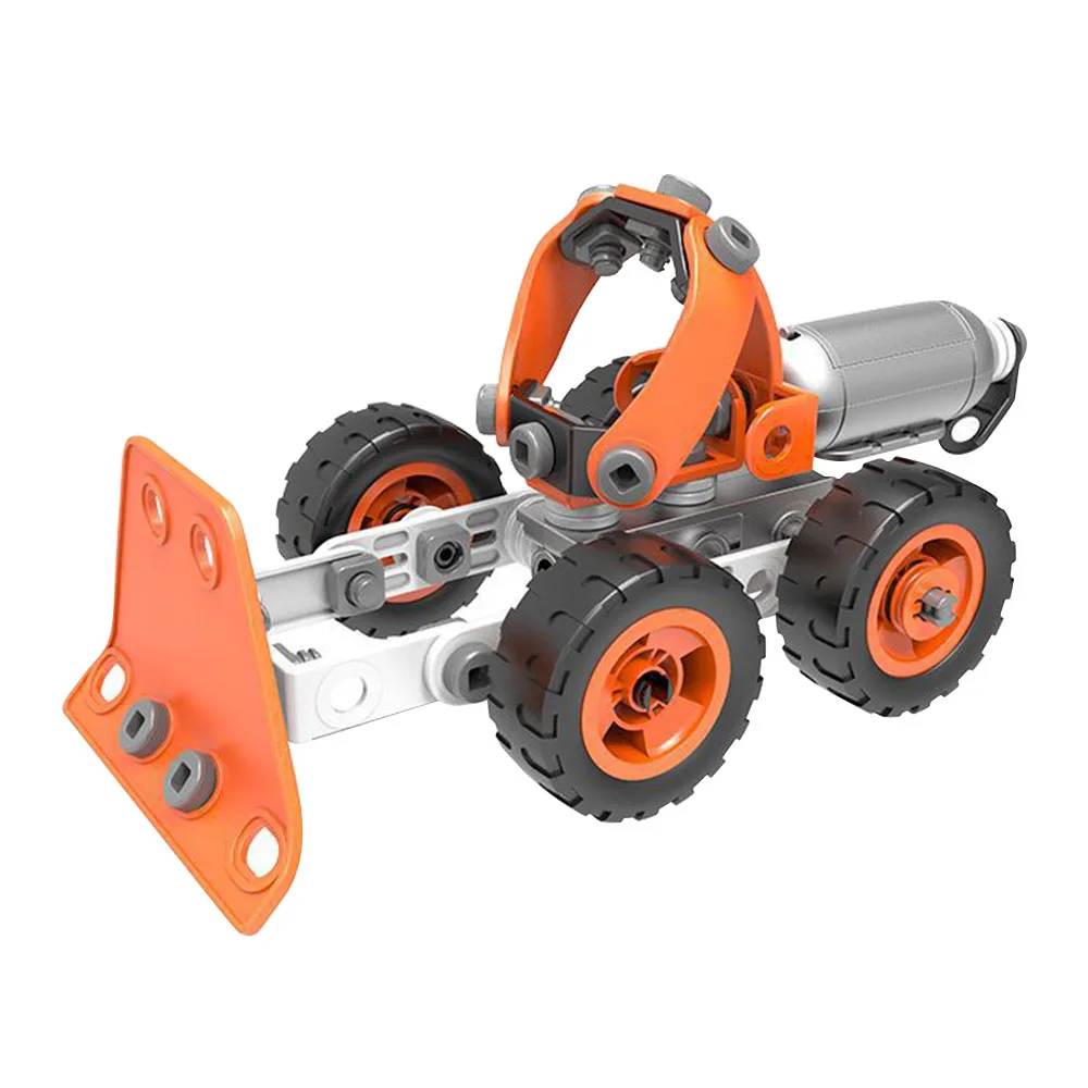 

DIY Mini Electric Plastic Variety Assembled Model Building Block Toys Removable Transform Engineering vehicle Toys For Children