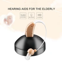 mini digital hearing aid ear sound amplifier rechargeable increase the volume device for older elderly hearing loss euus plug