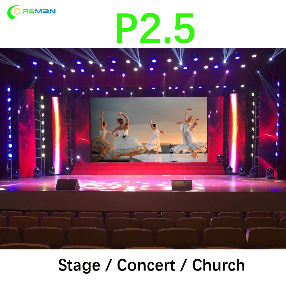 Светодиодный дисплей для помещений настенный экран видеостены HD P4 P3 P2.5