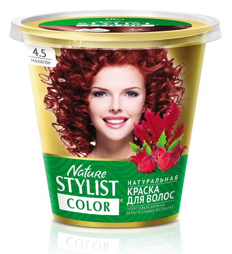 Краска для волос Nature Stylist Color (Нэчер Стайлист Колор) тон Махагон 4.5 ТМ Фитокосметик