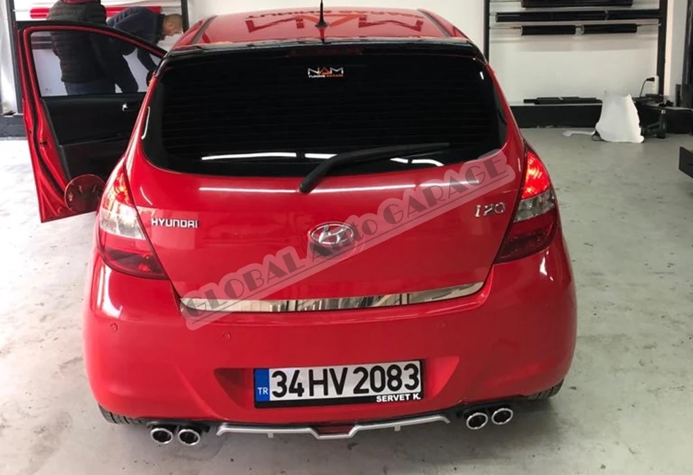 Рассеиватель для Hyundai I20 2009 2010 2011 2012 2013 2014 удлинитель заднего бампера