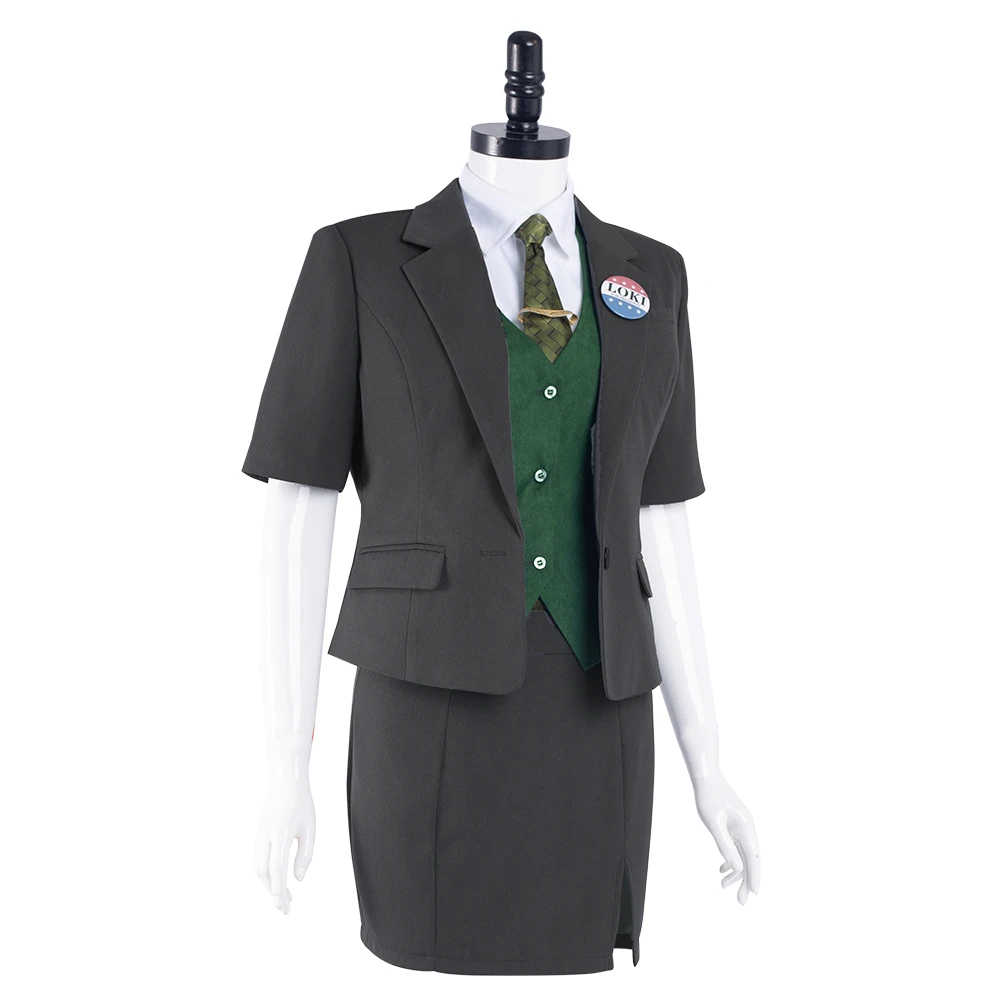

Loki Cosplay Costume Women Uniform Skirt Outfits Halloween Carnival Suit