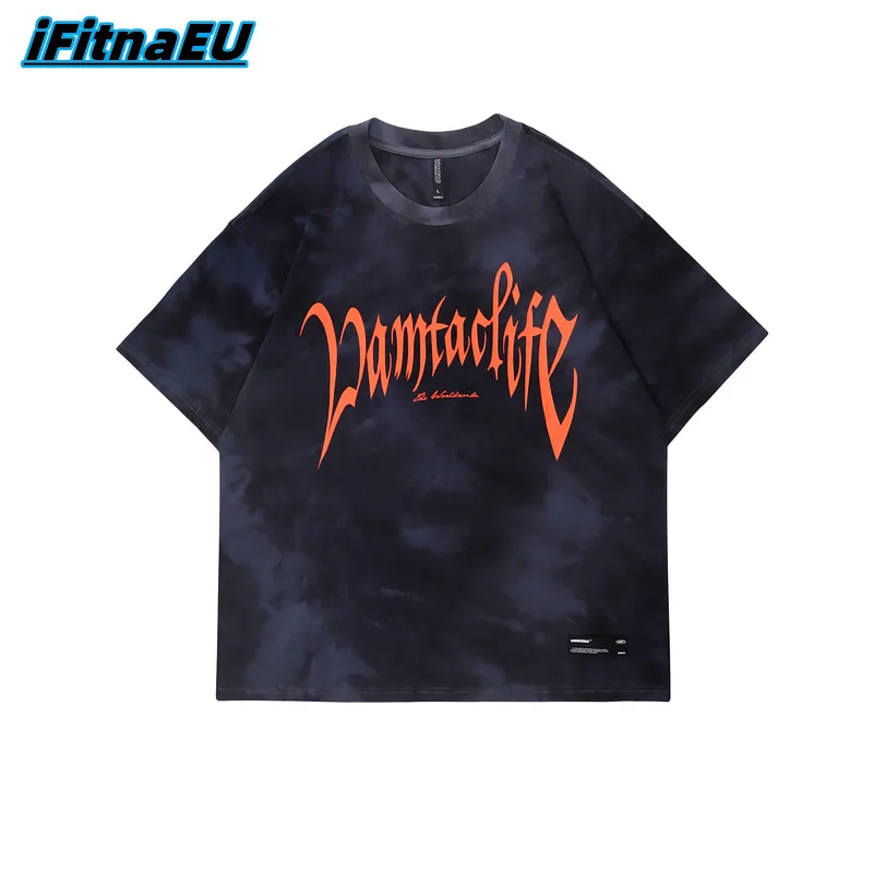 

Tie Dye Oversized T-shirt Women's Men Men's Cotton Streetwear Short Sleeve T-shirts Trendyol Y2k Cool Stuff Printed Hip Hop Tops