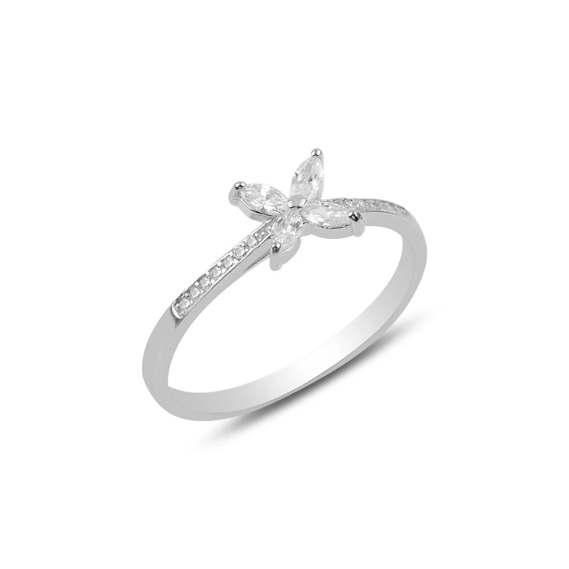 

Серебряное 925 пробы кольцо с цирконием