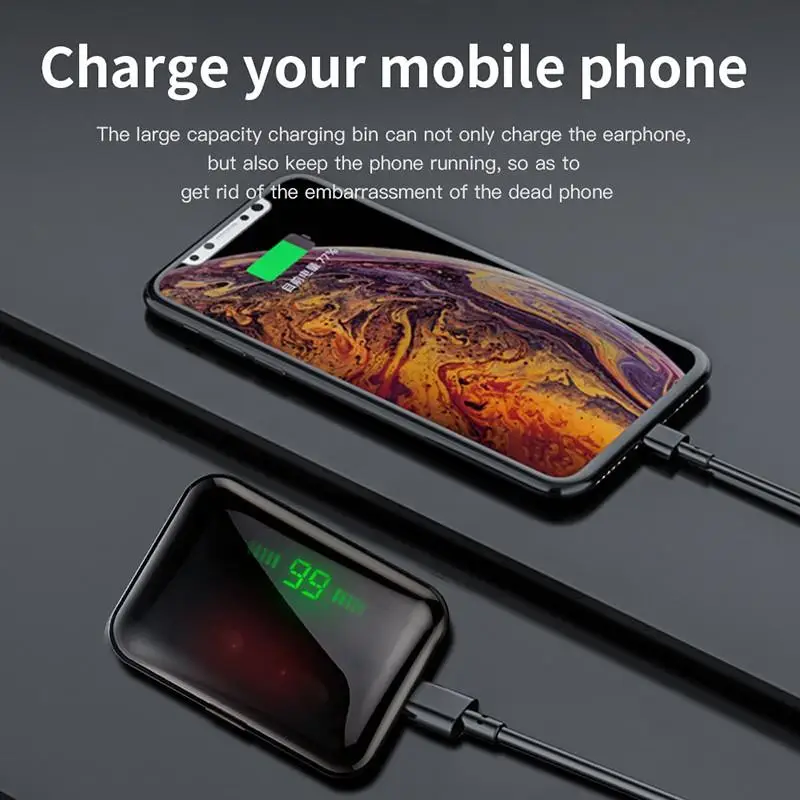 TWS беспроводные Bluetooth наушники Hifi стерео Спортивная игровая гарнитура для Android IOS