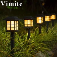 vimite solar led lawn light outdoor courtyard pathway waterproof lawn lamp for garden landscape path yard patio walkway lights