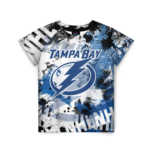 Детская футболка 3D Тампа Бэй Лайтнинг|Тройники| |