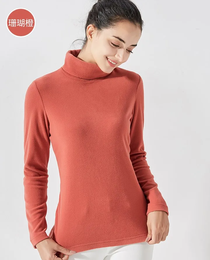 

Obrix Female Slim Fit Spring Autumn Turtleneck Full Sleeve Solid pattern Casual Style Pullover For Women
