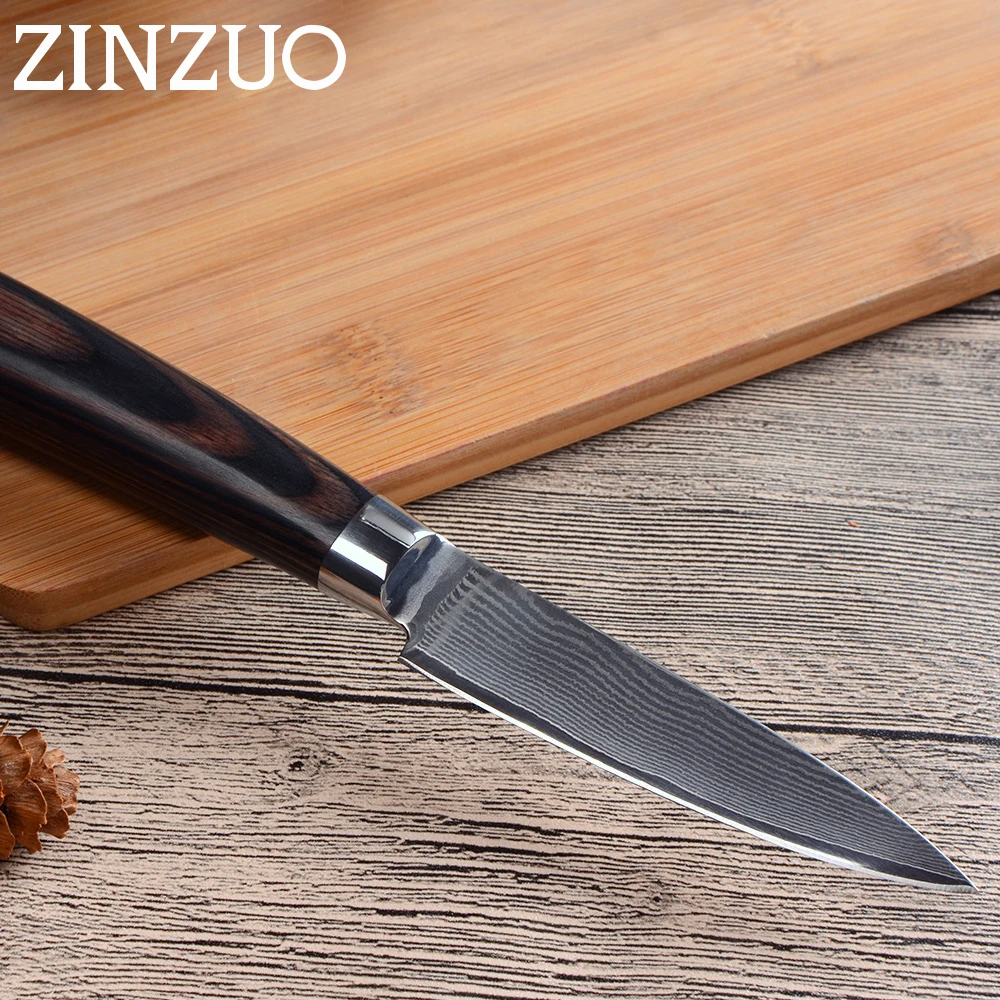 ZINZUO VG10 дамасский нож 67 слойный японский шеф повара очень острое лезвие Дамасская