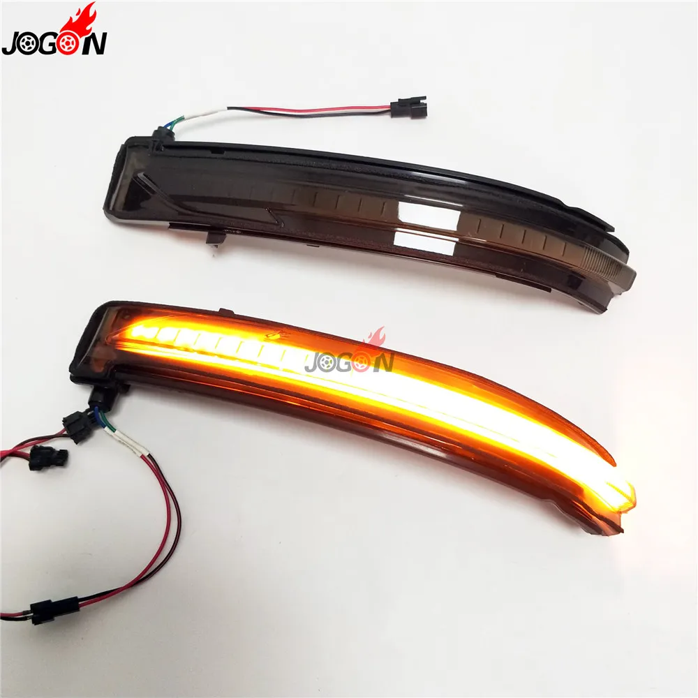 Black For Nissan X-Trail T32 Rogue Qashqai J11 Murano Navara Pathfinder LED Side Mirror Dynamic Turn Signal Sequential Light
