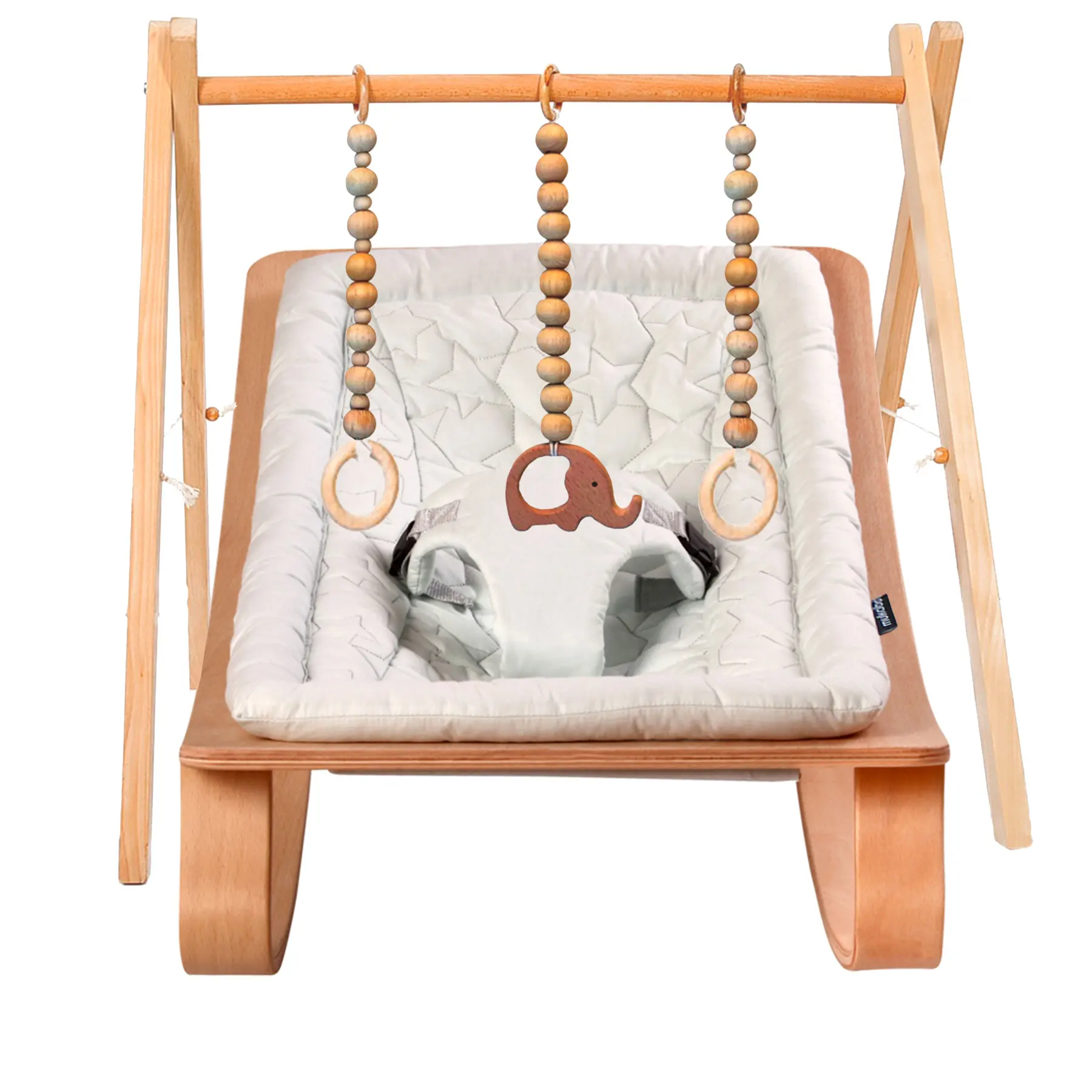 Mukabo Star Натуральный Деревянный Детский рокер деревянный главный круг и игровой