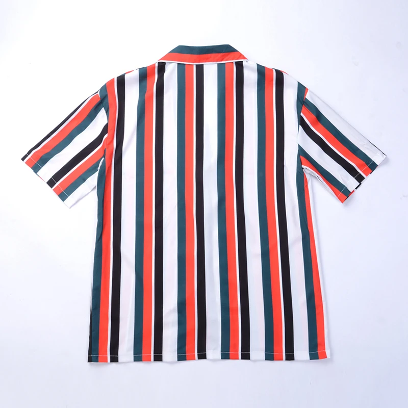 Мужская гавайская блузка с короткими рукавами повседневная свободная