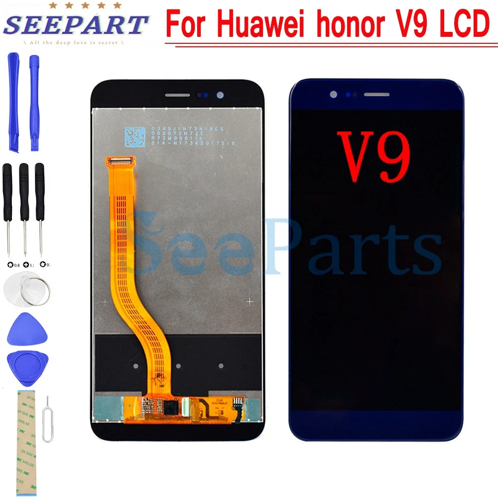 ЖК-дисплей для Huawei Honor 8 Pro V9 с сенсорным экраном и дигитайзером в сборе сменный 5 7
