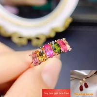 kjjeaxcmy boutique jewelry 100 925 sterling silver natural tourmaline ring girls and women re inspection of horse eye gem