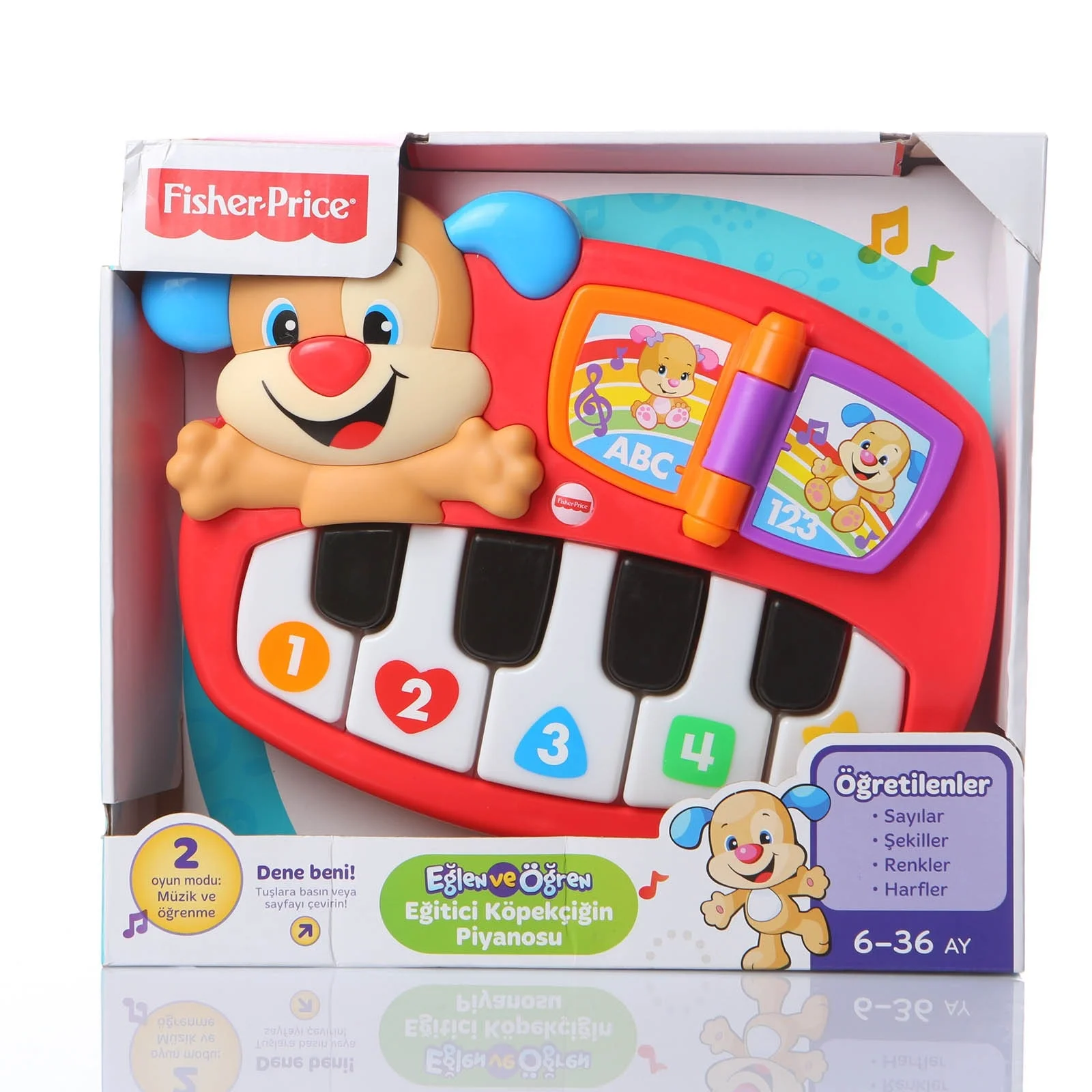Ebebek Fisher Price обучающий щенок пианино-турецкий |