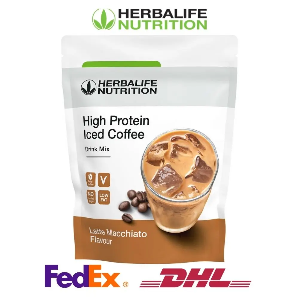 

Herbalife, смесь холодного кофе с высоким содержанием белка, латте, макчиато 308 г, бесплатная доставка