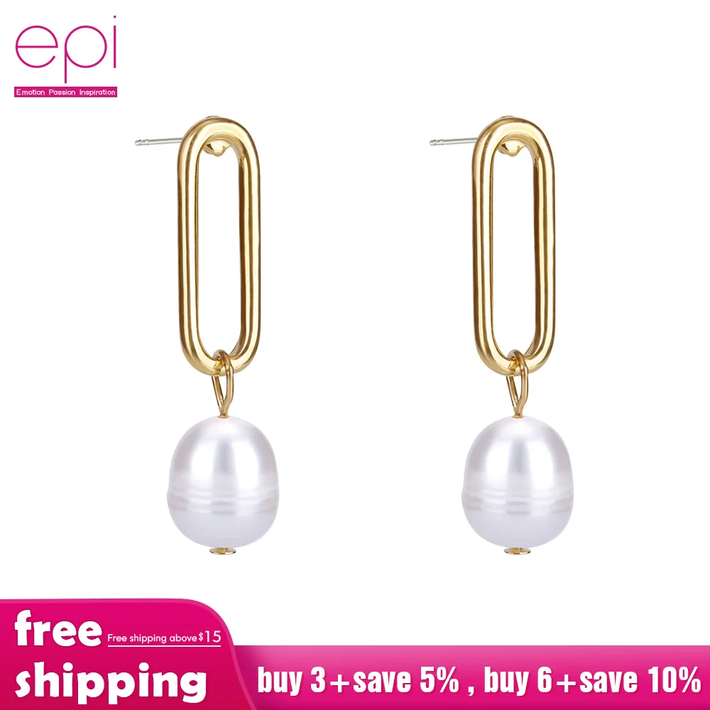 EPI 2019 Новое поступление висячие серьги с простым дизайном геометрические женские