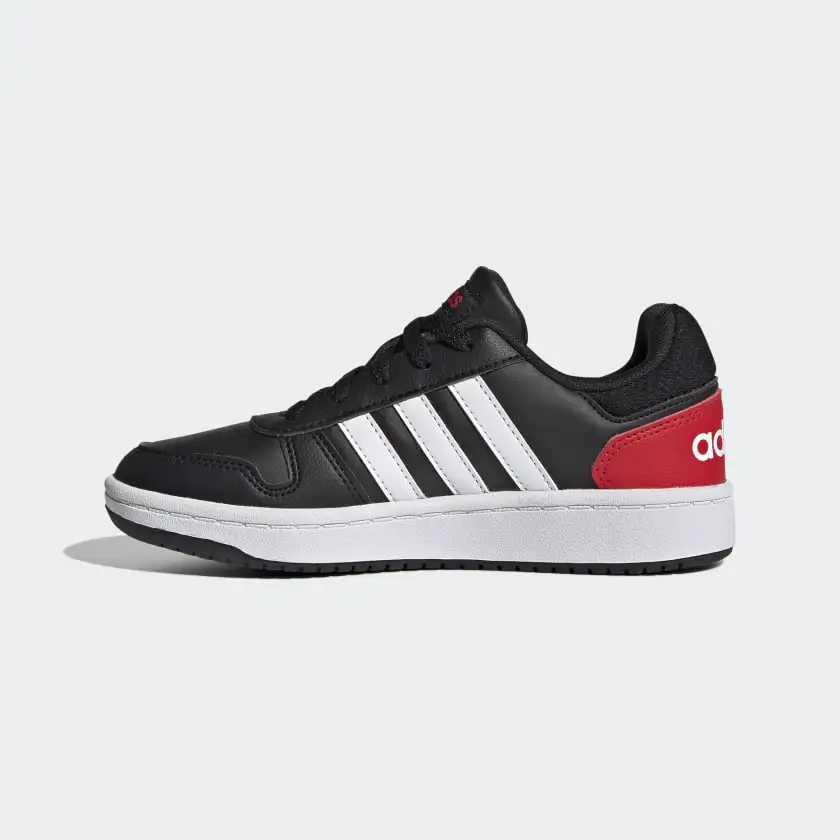 Оригинальные черные спортивные ботинки adidas HOOPS 2,0 для молодых детей  унисекс FY7015 Детские кроссовки adidas | АлиЭкспресс