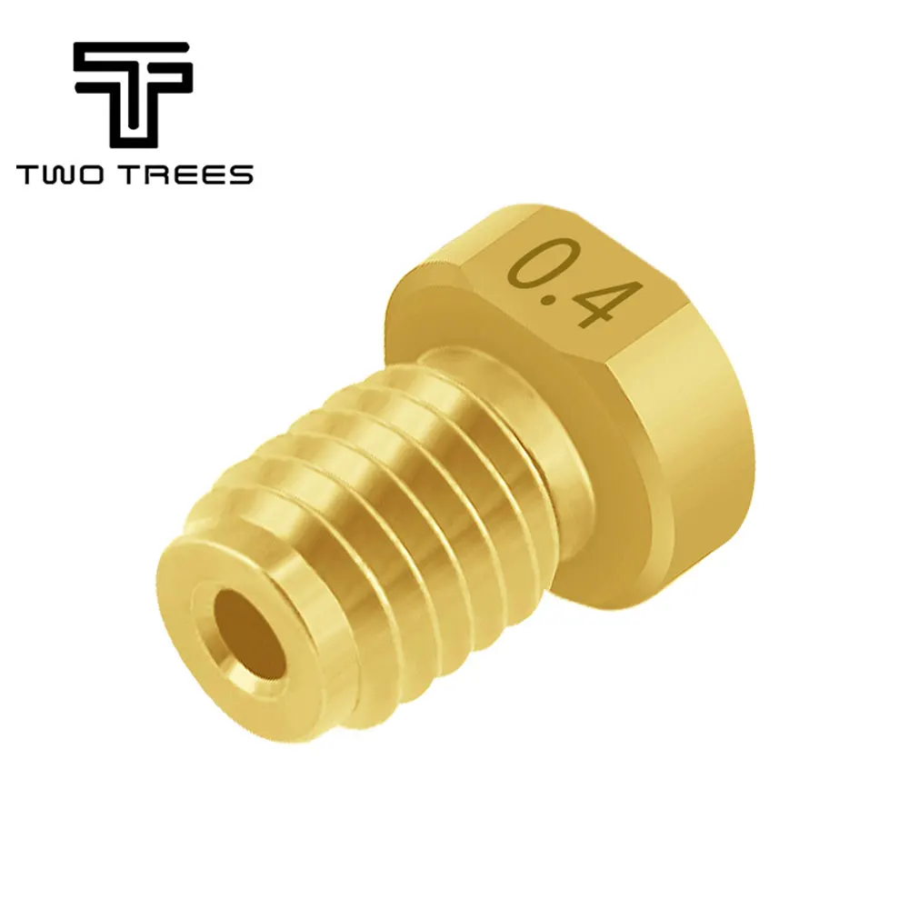 2 шт. детали для 3D-принтера E3D V6 латунная насадка TT 0 3 4 5 6 8 1 мм нити 75 Hotend Prusa I3 Mk3 -