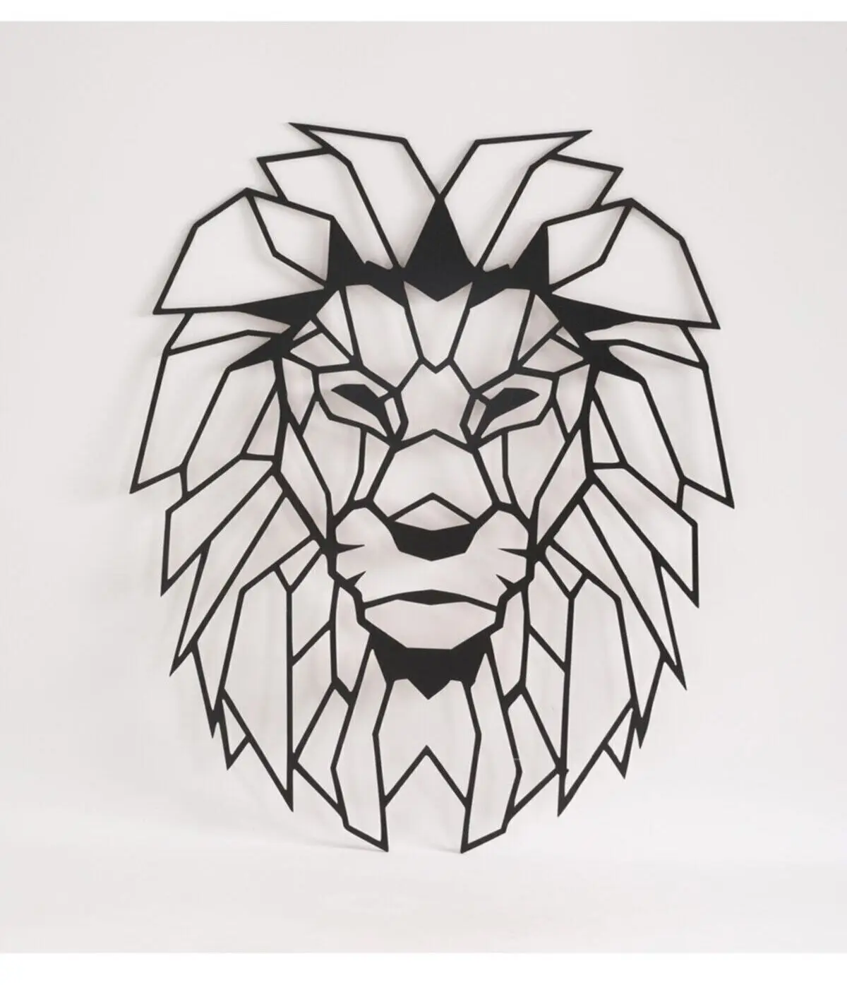 

leon Sens Home Garden Lion Head Wooden Shade Wall Chart