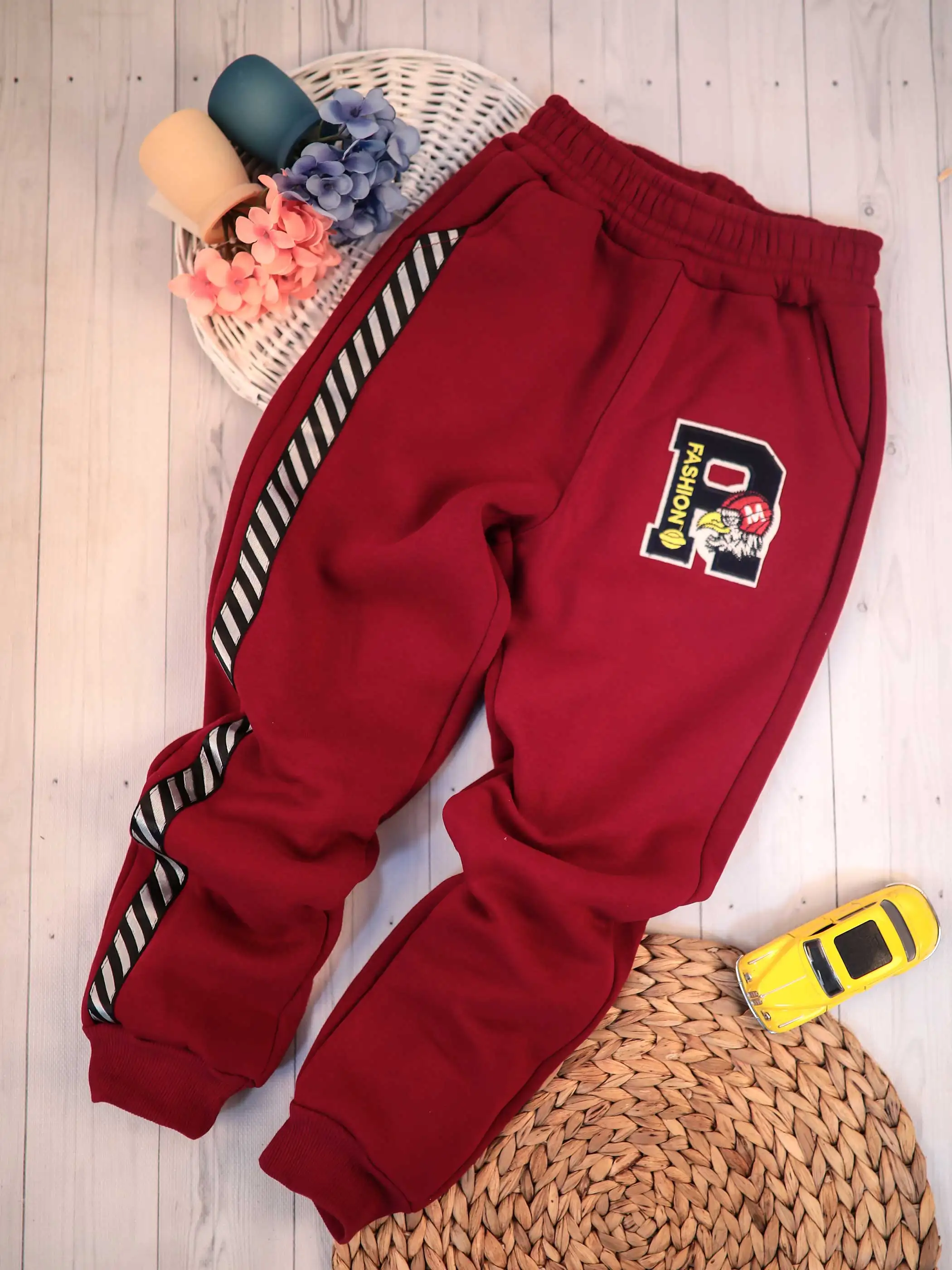 Брюки для мальчиков с эластичной резинкой на талии сезон зима толстые теплые