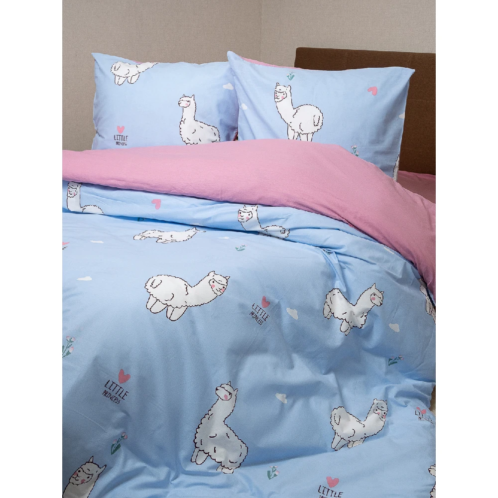 Комплект постельного белья Поплин 100% Хлопок Двуспальный Евро Nature &amp Cotton Арт.1