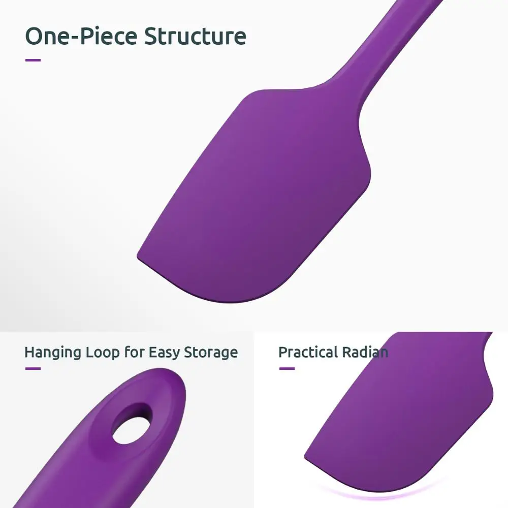 

U-Taste Silicone Spatula Cake Pastry Scraper Non Stick Butter Spreader Jar Blender Cooking Spatula Kitchen Baking Accessories