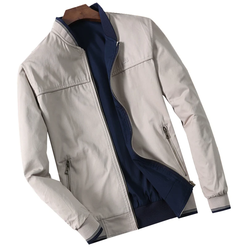 

Men's Jacket 2021 New Autumn Coat Fashion Long Sleeve Casual Men's Clothing Windbreaker Baseball Collar Outwear Tops