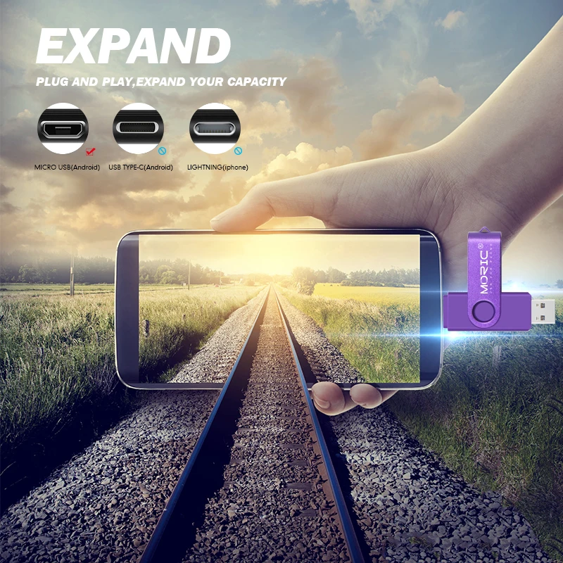 

USB flash OTG micro usb 2.0 pen drive 8GB 16GB USB flash drive 32GB 64GB 128GB usb stick pendrive metal U disk for smart phone