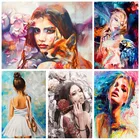 Фэнтезийные персонажи, бескаркасные женские рисунки по номерам, рисунки на холсте, ручная роспись, масляная краска для домашнего искусства