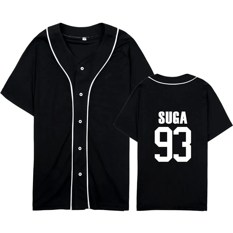 

KPOP Bangtan Boys MAP OF THE SOUL 7 Baseball Shirt T-shirt Short Sleeve Clothes JIMIN JIN SUGA J-HOPE Fans Collection