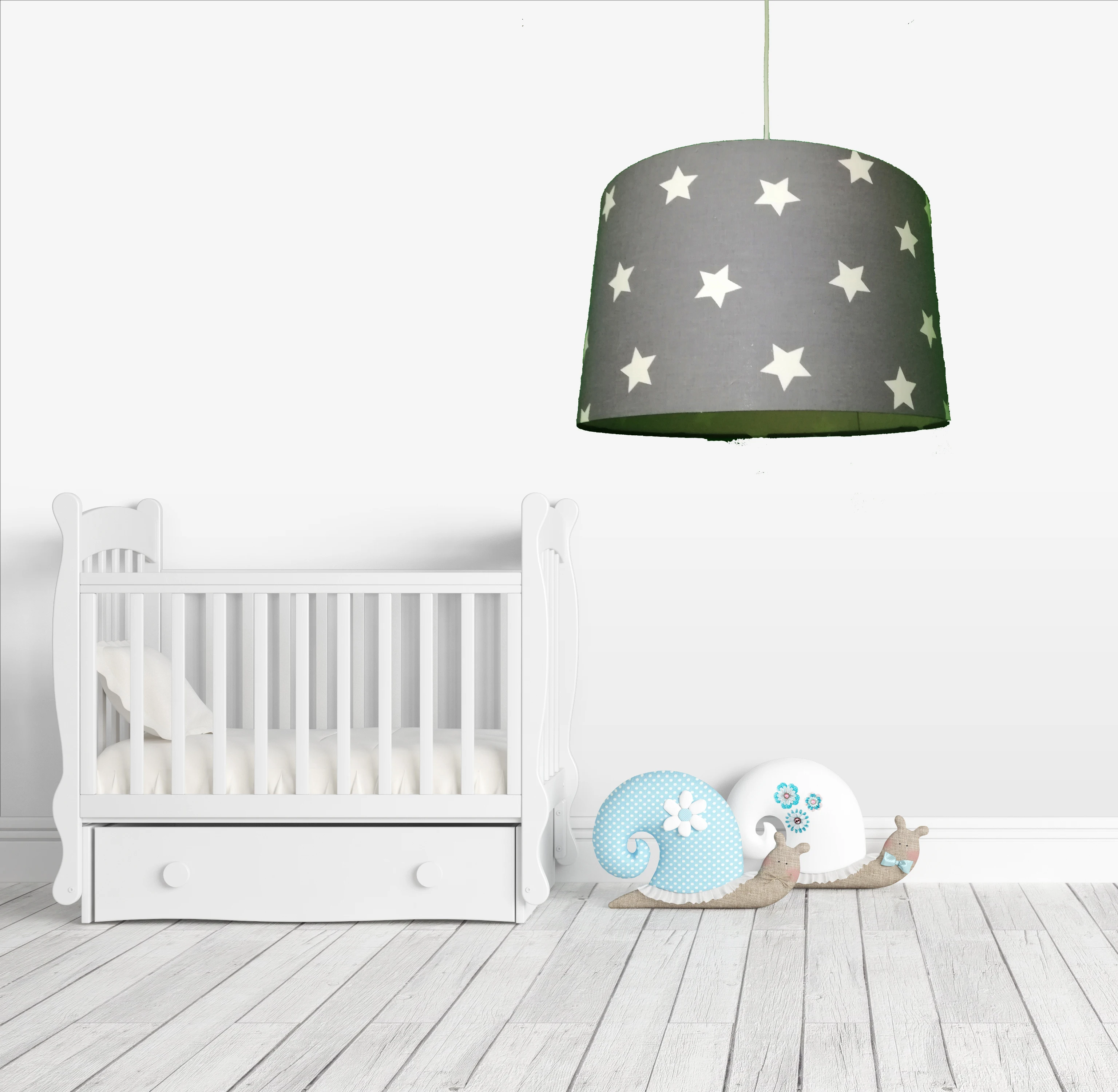 

Gray star Pattern Kids Room Baby Bedroom Nursery School Chandelier Lamp Lighting