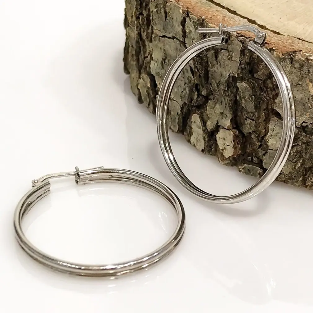 

Italian Gold Model Silver Ring Earrings