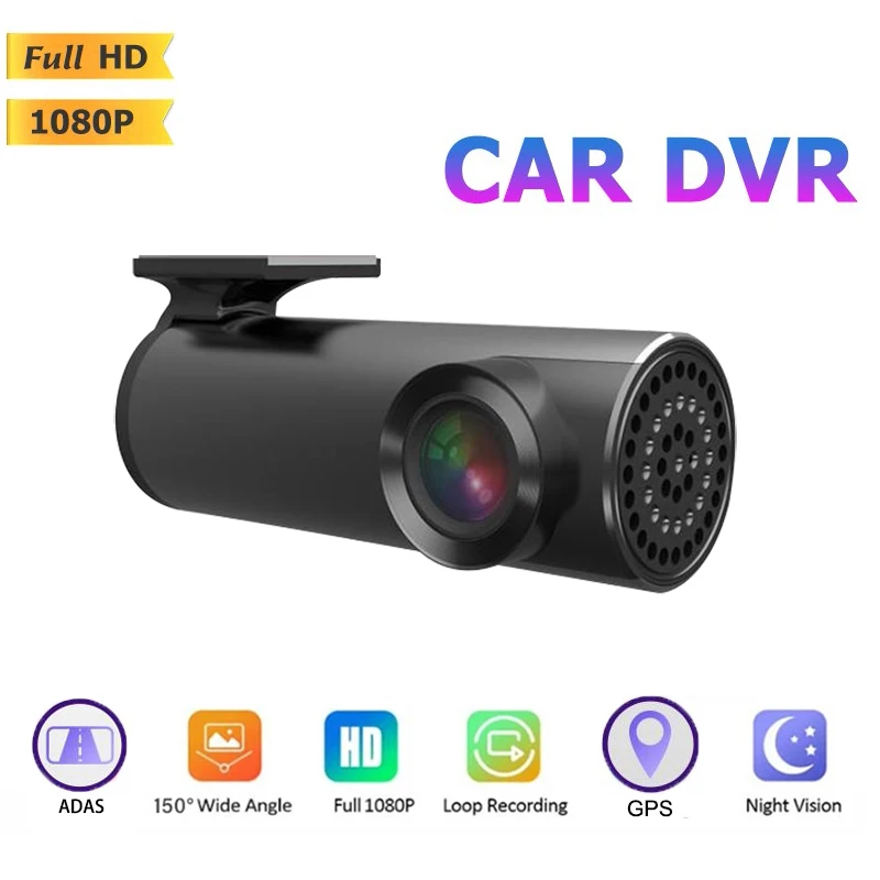 

Full HD 1080P Автомобильный видеорегистратор, широкоугольный видеорегистратор, ночное видение, автомобильная видеокамера с ADAS GPS Android USB, скрытый ...
