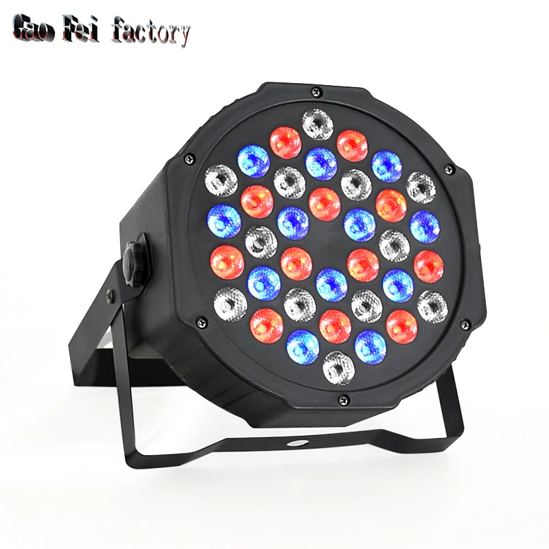 Party Lights 36X3W Led Flat Par RGB Dmx512 Disco Lamp LED Lyre Wash Beam Projector Dmx Controller For Wedding Dance Floor | Освещение