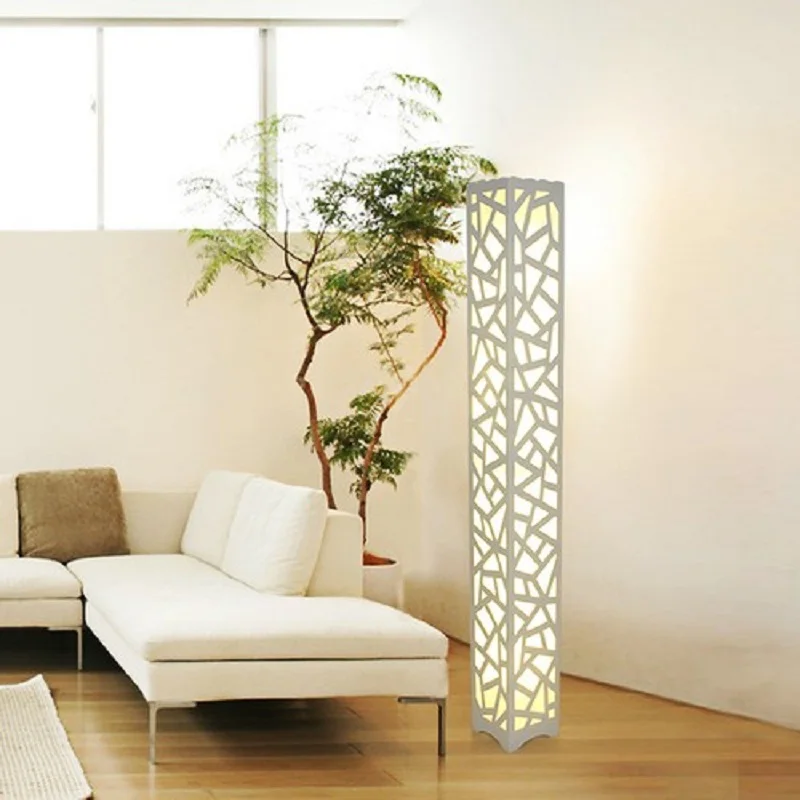 Современная Напольная Лампа белый светильник из массива дерева в Турции для