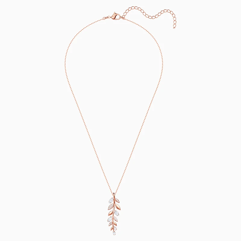 

Fashion Jewelry SWA New MAYFLY PENDANT Necklace Exquisite Leaves And Leaf Decoration Women'S Romantic Luxury Jewelry Gifts