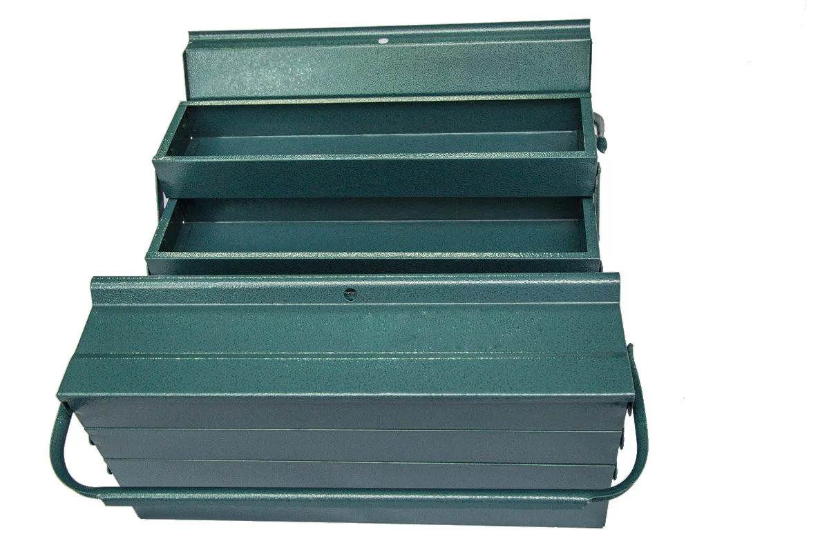 Ящик для инструментов Металлический 5 отделений уровней размер 41х21х20см |