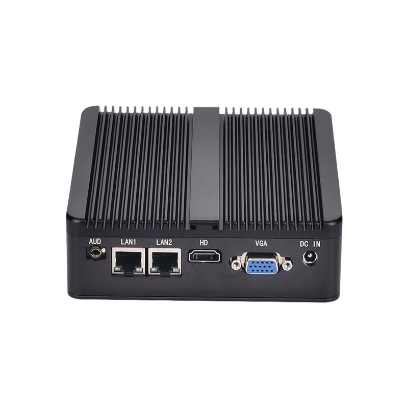 128 Гб SSD 8 ram безвентиляторный мини ПК с 2 * lan RJ45 Intel J4105 CPU промышленный