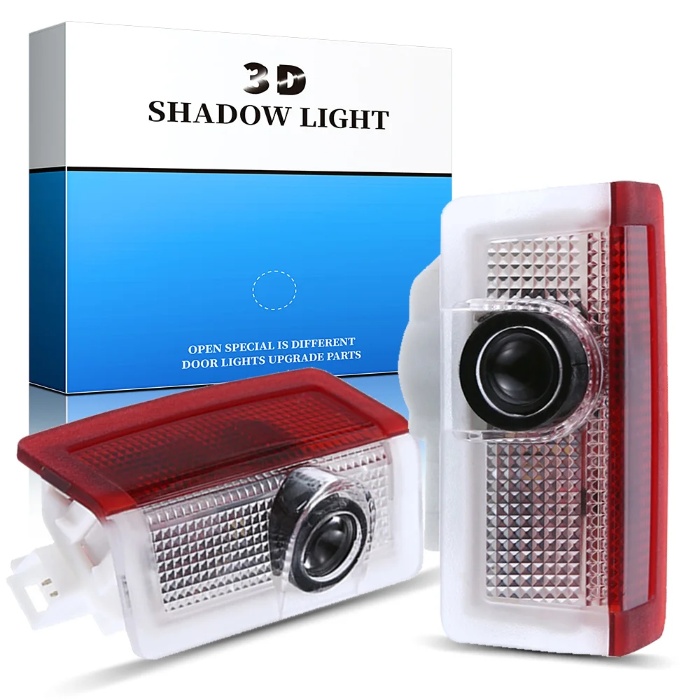 

2PCS Auto Door Welcome Lamp Car Laser Projector 3D Ghost Shadow Logo Light for Mercedes Benz AMG GLA A B C E Class GLC W205 W246
