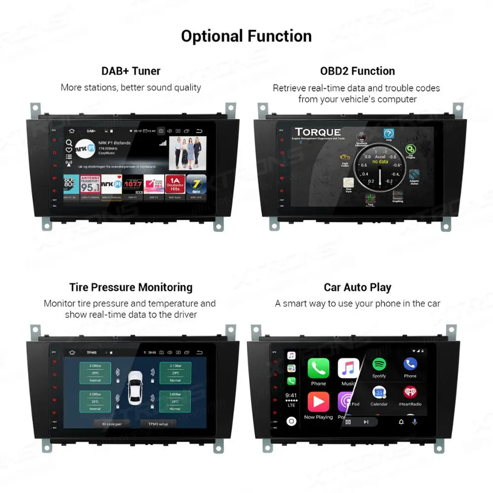 XTRONS Android 10 0 Qualcomm Bluetooth 5 автомобильный стерео радио плеер для Mercedes Benz W209 2005 2006 W203 W463